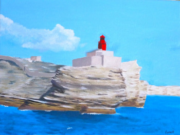 Named contemporary work « Falaises Corses », Made by MARIANNE LYNCH