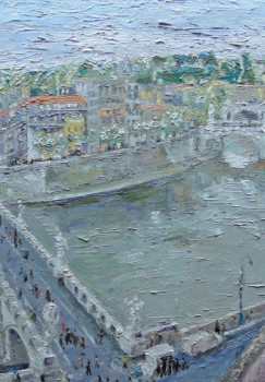 Named contemporary work « 28 B Pont Vittorio. Rome », Made by CHRISTIAN RENARD