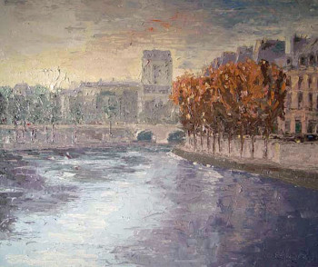 Named contemporary work « 35 Pont saint Louis », Made by CHRISTIAN RENARD
