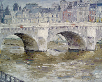 Named contemporary work « 79 Le pont Neuf », Made by CHRISTIAN RENARD