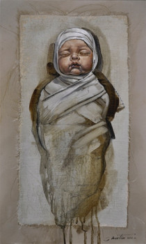 Named contemporary work « Nativité », Made by FRéDéRIC MARTIN