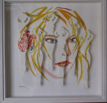 Named contemporary work « Portrait 1 », Made by MICHEL CASTANIER