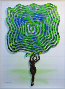 Named contemporary work « Arbre de vie », Made by MICHEL CASTANIER