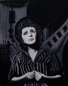 Named contemporary work « Portrait d' Edith PIAF », Made by BOUTIN