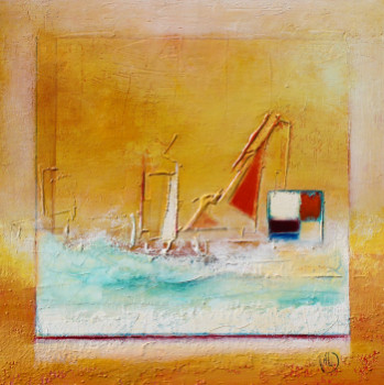 Named contemporary work « Docks II », Made by ANNE LE DORé