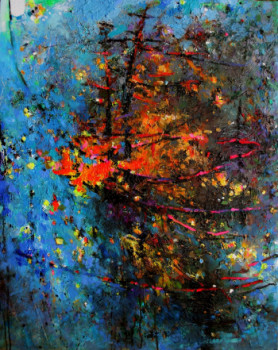 Named contemporary work « Coeur de la forêt », Made by GRAZYNA TARKOWSKA