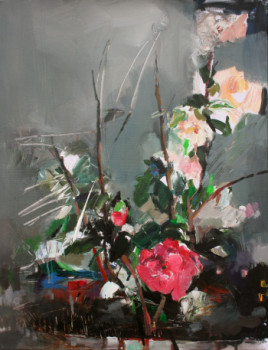 Named contemporary work « Camellia Japonica », Made by GRAZYNA TARKOWSKA