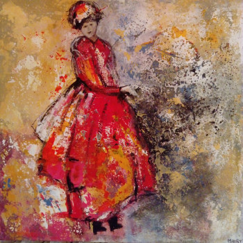 Named contemporary work « FEMINITE », Made by MIREILLE MAURY