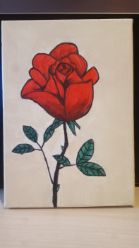 Named contemporary work « La rose », Made by MORGANE NICOLAS
