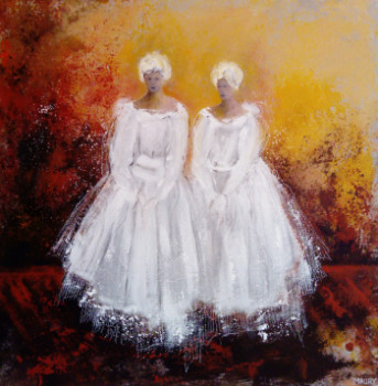 Named contemporary work « AMELINE et ONDELINE », Made by MIREILLE MAURY