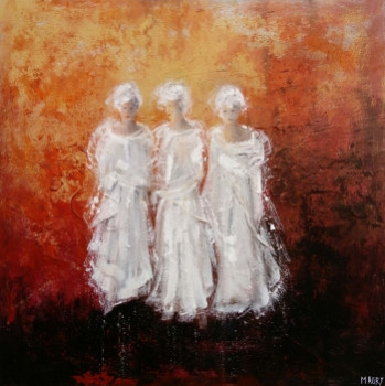 Named contemporary work « TROIS SOEURS 1 », Made by MIREILLE MAURY