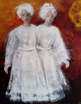 Named contemporary work « POUPEES BELLA », Made by MIREILLE MAURY