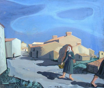 Contemporary work named « Village en Vendée », Created by MAURICE BUFFET