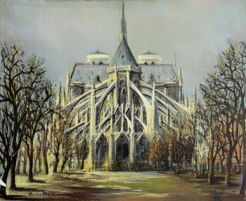 Named contemporary work « Chevet de Notre-Dame de Paris », Made by MAURICE BUFFET