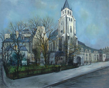 Named contemporary work « St Germain des prés », Made by MAURICE BUFFET