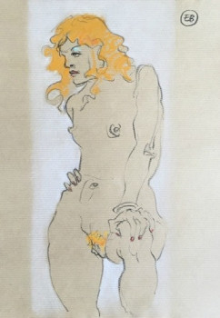 Named contemporary work « Anastasia 01 », Made by EB