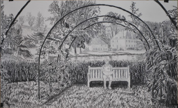 Contemporary work named « Les jardins de Sasnières », Created by JEAN LUZIER