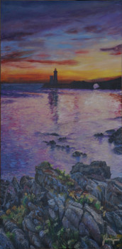 Named contemporary work « Le phare à contre-jour », Made by JEAN LUZIER