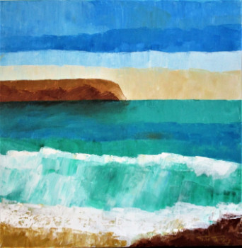 Named contemporary work « Vagues à JAVEA-Espagne », Made by LE GOUBEY