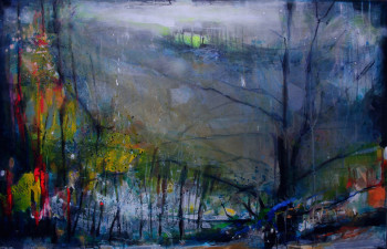 Named contemporary work « Vent sous la pluie », Made by GRAZYNA TARKOWSKA