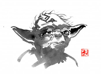 Named contemporary work « yoda », Made by PECHANE SUMIE