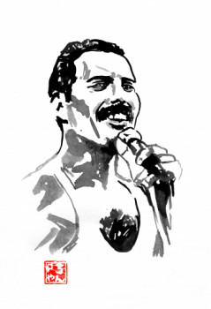 Named contemporary work « freddie mercury 1 », Made by PECHANE SUMIE