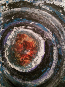 Named contemporary work « Dans l'oeil du cyclone », Made by GRUBERT