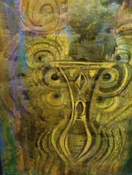Named contemporary work « L'arrière petit fils (non reconnu) de Ganesh », Made by GRUBERT