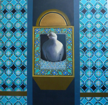 Contemporary work named « Le pigeon  son palais », Created by SANCELME