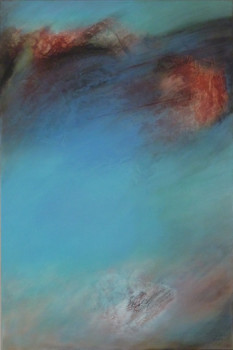 Named contemporary work « Emotion bleue », Made by DANIèLE CREY