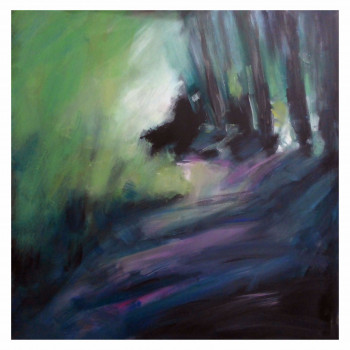 Contemporary work named « CHEMIN VIOLET », Created by BAL