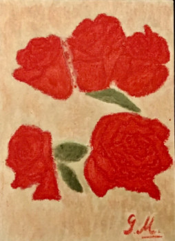 Named contemporary work « " Roses pour la vie "  1 », Made by GRATIELA LIONTE