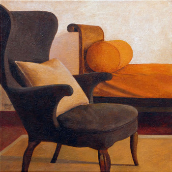 Named contemporary work « Intérieur N°59 l'Attention flottante », Made by PATRICE LANNOY