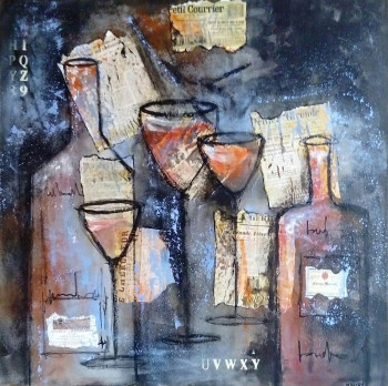 Named contemporary work « PEPITES DE VIGNOBLES », Made by MIREILLE MAURY