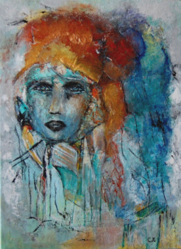 Named contemporary work «  Portrait 11 », Made by CHANTAL GM