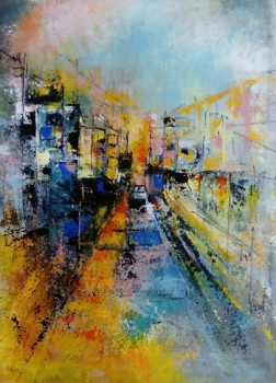 Named contemporary work « NOSTALGIE URBAINE », Made by MIREILLE MAURY