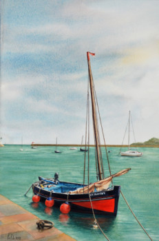 Named contemporary work « Canot ancien Barfleur », Made by VAL.H