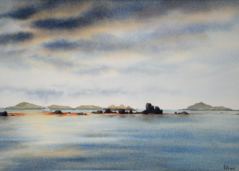 Named contemporary work « Îles ( Archipel Chausey ) », Made by VAL.H
