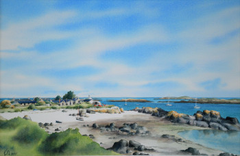 Contemporary work named « Les Blainvillais  ( Îles Chausey ) », Created by VAL.H