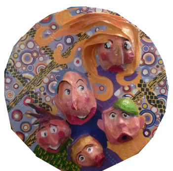 Named contemporary work « la ronde des amis », Made by MARIE HUREL