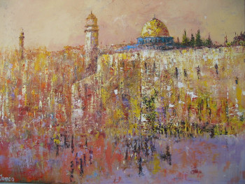 Named contemporary work « yeroushalaïm », Made by ALAIN COJAN