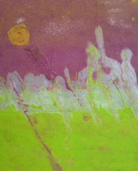 Named contemporary work « EVEIL », Made by CAROLINE BRUN