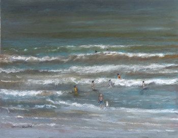 Contemporary work named « écume de vacances », Created by CORINNE QUIBEL