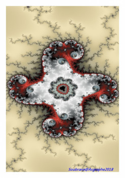Named contemporary work « CREATION FRACTALE 2018 N6 », Made by ASGRAPHE2023