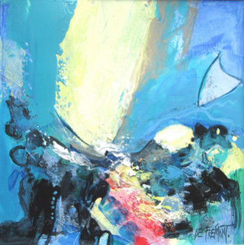 Named contemporary work « le soleil sur la mer », Made by DE FREMONT