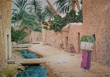 Contemporary work named « Oasis édénique », Created by MARCO RE