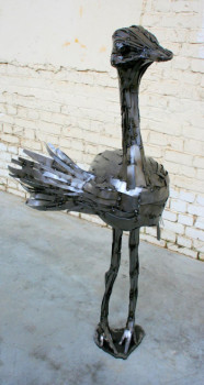 Named contemporary work « Autruchon' », Made by GIANI DESMET