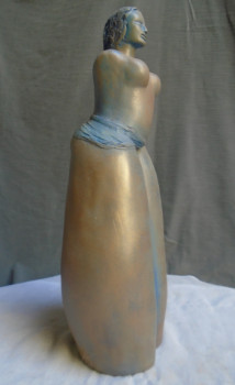 Named contemporary work « Femme centaure bleue en vente sur ebay », Made by MARIE RUIZ