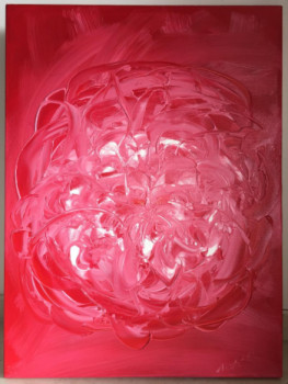 Named contemporary work « LA ROSE », Made by ANITAW