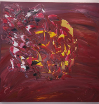 Named contemporary work « BOULE DE FEU », Made by ANITAW